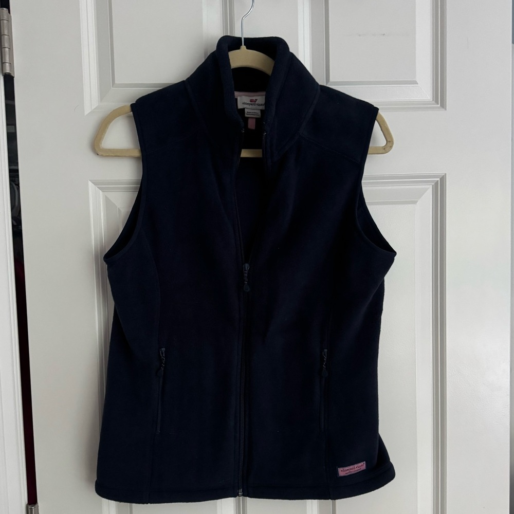 Vineyard Vines Women's Navy Fleece Vest